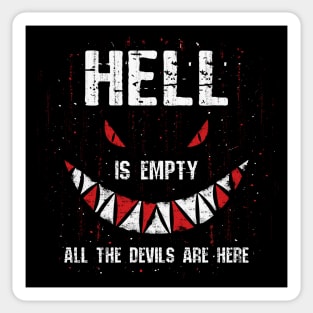 HELL IS EMPTY Sticker